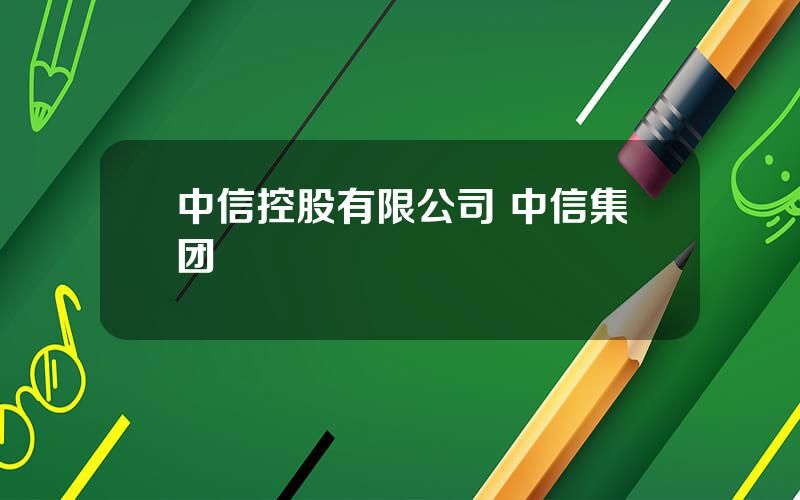 中信控股有限公司 中信集团